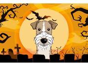 Halloween Wire Haired Fox Terrier Fabric Placemat BB1805PLMT