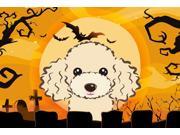 Halloween Buff Poodle Fabric Placemat BB1816PLMT