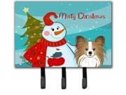 Snowman with Papillon Leash or Key Holder BB1868TH68