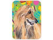 Afghan Hound Easter Eggtravaganza Glass Cutting Board Large Size SC9500LCB