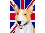 Bull Terrier with English Union Jack British Flag Flag Garden Size SS4938GF