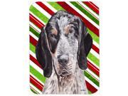 Blue Tick Coonhound Candy Cane Christmas Glass Cutting Board Large Size SC9793LCB