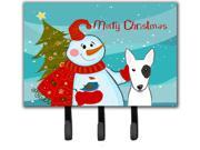 Snowman with Bull Terrier Leash or Key Holder BB1829TH68