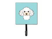 Checkerboard Blue White Poodle Leash or Key Holder BB1195SH4