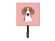 Checkerboard Pink Beagle Leash or Key Holder BB1239SH4