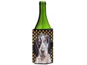 Blue Tick Coonhound Candy Corn Halloween Wine Bottle Beverage Insulator Hugger SC9649LITERK