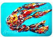 Lucy the Crawfish in blue Kitchen or Bath Mat 24x36 MW1161JCMT