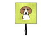 Checkerboard Lime Green Beagle Leash or Key Holder BB1301SH4