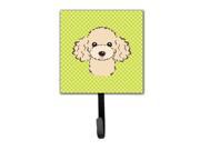 Checkerboard Lime Green Buff Poodle Leash or Key Holder BB1320SH4