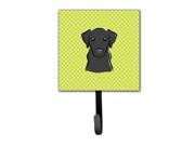 Checkerboard Lime Green Black Labrador Leash or Key Holder BB1297SH4