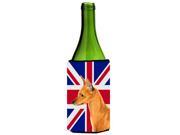 Min Pin with English Union Jack British Flag Wine Bottle Beverage Insulator Hugger SS4908LITERK