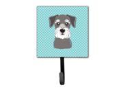 Checkerboard Blue Schnauzer Leash or Key Holder BB1144SH4