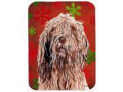Otterhound Red Snowflakes Holiday Mouse Pad Hot Pad or Trivet SC9757MP