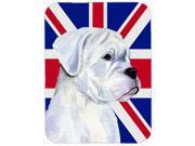 Boxer with English Union Jack British Flag Mouse Pad Hot Pad or Trivet SS4951MP
