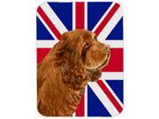 Sussex Spaniel with English Union Jack British Flag Mouse Pad Hot Pad or Trivet SS4952MP