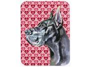 Black Great Dane Hearts Love and Valentine s Day Mouse Pad Hot Pad or Trivet LH9564MP