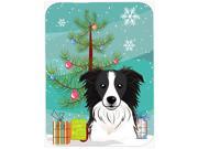 Christmas Tree and Border Collie Mouse Pad Hot Pad or Trivet BB1613MP