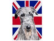 Scottish Deerhound with English Union Jack British Flag Mouse Pad Hot Pad or Trivet SC9881MP