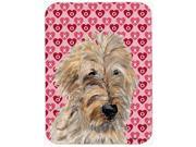 Golden Doodle 2 Hearts and Love Mouse Pad Hot Pad or Trivet SC9715MP