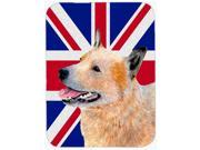 Australian Cattle Dog with English Union Jack British Flag Mouse Pad Hot Pad or Trivet LH9469MP