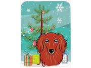 Christmas Tree and Longhair Red Dachshund Mouse Pad Hot Pad or Trivet BB1586MP