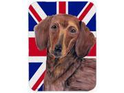 Dachshund with English Union Jack British Flag Mouse Pad Hot Pad or Trivet SC9825MP