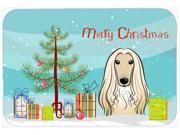 Christmas Tree and Afghan Hound Kitchen or Bath Mat 24x36 BB1616JCMT