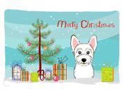 Christmas Tree and Westie Fabric Standard Pillowcase BB1598PILLOWCASE