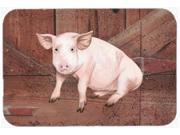 Pig at the barn door Mouse Pad Hot Pad or Trivet SB3072MP