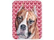 Staffordshire Bull Terrier Staffie Hearts and Love Mouse Pad Hot Pad or Trivet SC9704MP
