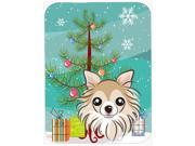 Christmas Tree and Chihuahua Mouse Pad Hot Pad or Trivet BB1623MP