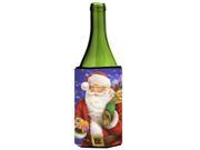 Christmas Santa Claus Ready to Work Wine Bottle Beverage Insulator Hugger APH7595LITERK