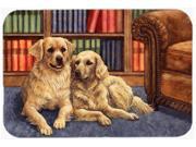 Golden Retrievers in the Library Mouse Pad Hot Pad or Trivet BDBA0289MP