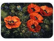 Poppies by Daphne Baxter Glass Cutting Board Large BDBA0007LCB