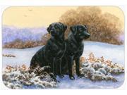 Black Labradors in the Snow Kitchen or Bath Mat 24x36 BDBA0450JCMT
