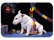 Bull Terrier under the Christmas Tree Mouse Pad Hot Pad or Trivet FMF0012MP
