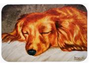 Red Longhaired Dachshund Glass Cutting Board Large AMB1202LCB