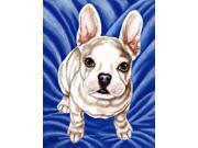 Diamond in Blue French Bulldog Flag Garden Size AMB1351GF Diamond in Blue French Bulldog Flag Garden Size AMB1351GF