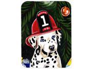 Fire Fighter Christmas Dalmatian Mouse Pad Hot Pad or Trivet AMB1317MP