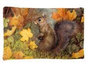 Grey Squirrel in Fall Leaves Fabric Standard Pillowcase BDBA0097PILLOWCASE