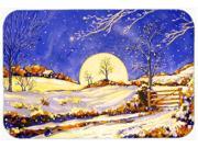 Winter Moonrise by Roy Avis Kitchen or Bath Mat 24x36 ARA0139JCMT