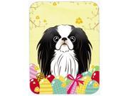 Japanese Chin Easter Egg Hunt Glass Cutting Board Large BB1912LCB