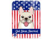 God Bless American Flag with French Bulldog Glass Cutting Board Large BB2168LCB