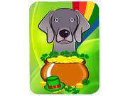 Weimaraner St. Patrick s Day Glass Cutting Board Large BB1975LCB