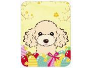 Buff Poodle Easter Egg Hunt Glass Cutting Board Large BB1940LCB