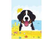 Bernese Mountain Dog Summer Beach Flag Canvas House Size BB2105CHF