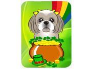 Gray Silver Shih Tzu St. Patrick s Day Mouse Pad Hot Pad or Trivet BB1994MP