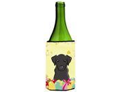 Black Labrador Easter Egg Hunt Wine Bottle beverage Insulator Hugger BB1917LITERK