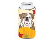 English Bulldog Thanksgiving Tall Boy beverage Insulator Hugger BB2025TBC