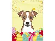 Jack Russell Terrier Easter Egg Hunt Flag Garden Size BB1942GF